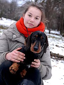 honden fokkers en hond foto's